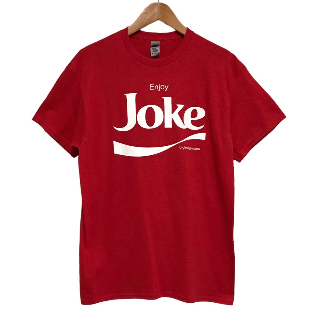 Gildan Graphic Tee Shirt Enjoy Joke Parody by Big Irish Jay NWOT Size Medium